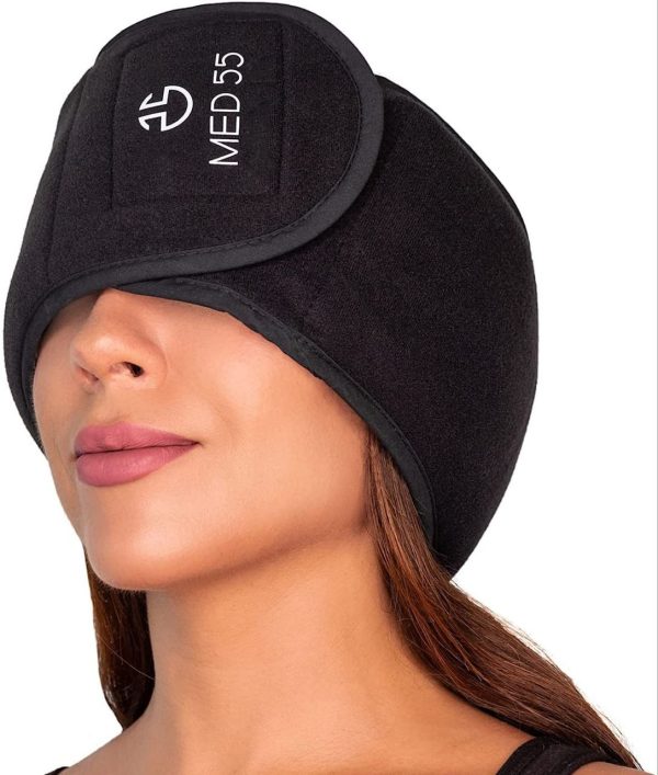 Headache & Migraine Relief Wrap Hat | Hot & Cold Gel Ice Pack, Warm Cold Compress
